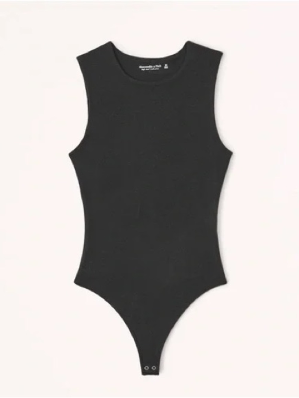 Abercrombie Cotton Seamless Crew Tank Bodysuit - Black